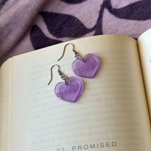 Twilight Purples Cool Glitter Earrings
